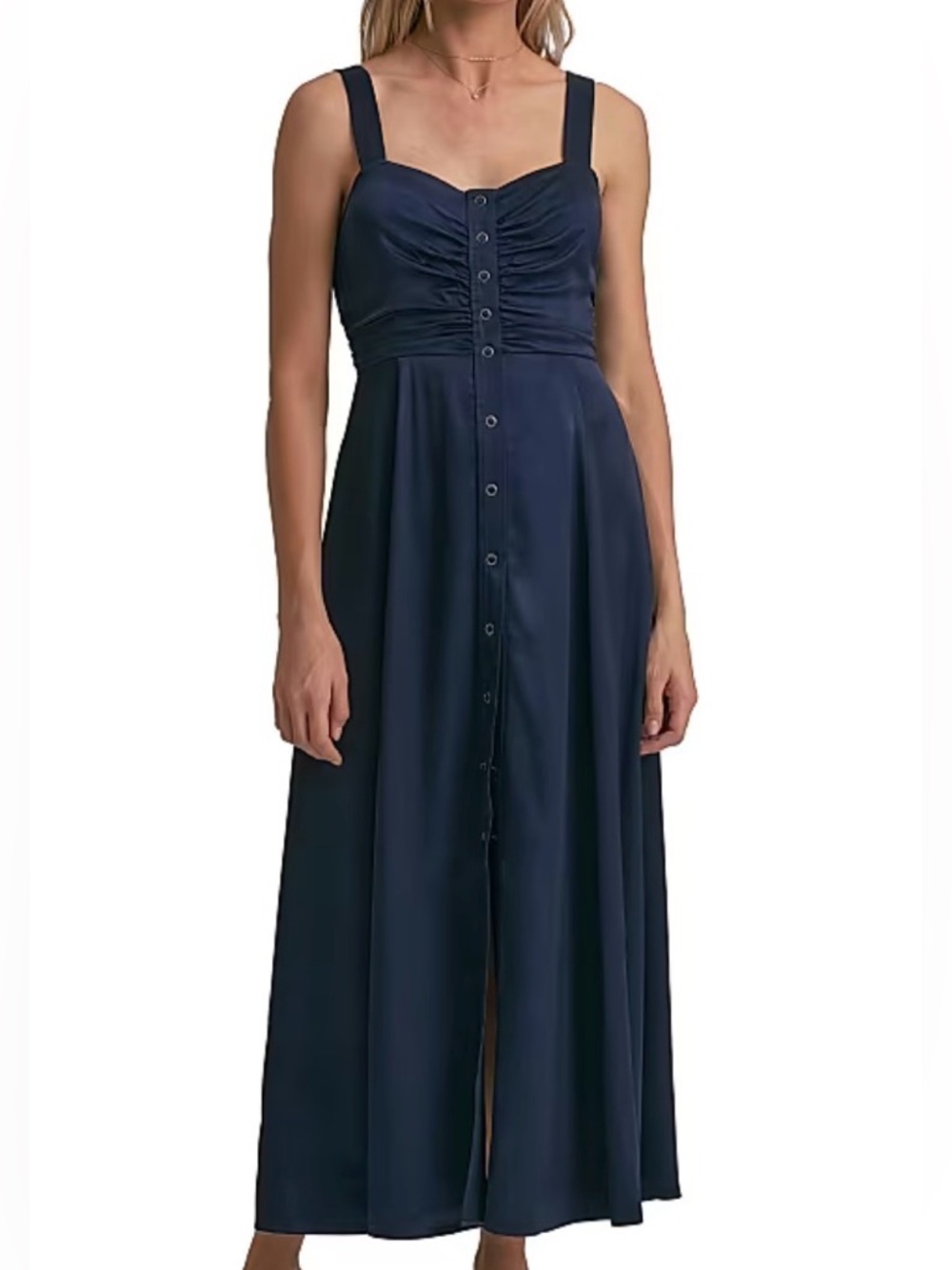 Favorite‎ Daughter Navy Button-Front Maxi Dress